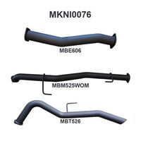 NP300 Navara 3in DPF Back Exhaust System