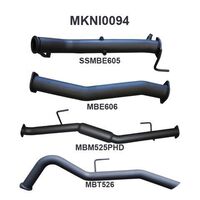 NP300 Navara 3in Turbo Back Exhaust System Without Cat, Hotdog