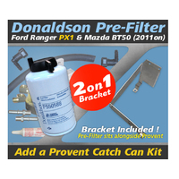 Ford Ranger PX1/Mazda BT50 2011-ON Incl.Bracket Donaldson Pre Filter Fuel Dual Bracket Kit