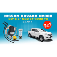 Nissan Navara NP300/D23 2.3L Provent Oil Catch Can Dual Bracket Kit - OS-PROV-17B
