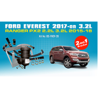 Ford Everest/Ranger PX2 (Incl.Bracket) Provent Catch Can Dual Bracket Kit - OS-PROV-20B