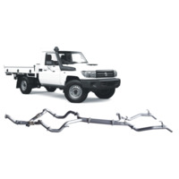 REDBACK EXTREME DUTY TWIN EXHAUST TO SUIT TOYOTA LANDCRUISER 79 SERIES SINGLE CAB (03/2007 - 10/2016)