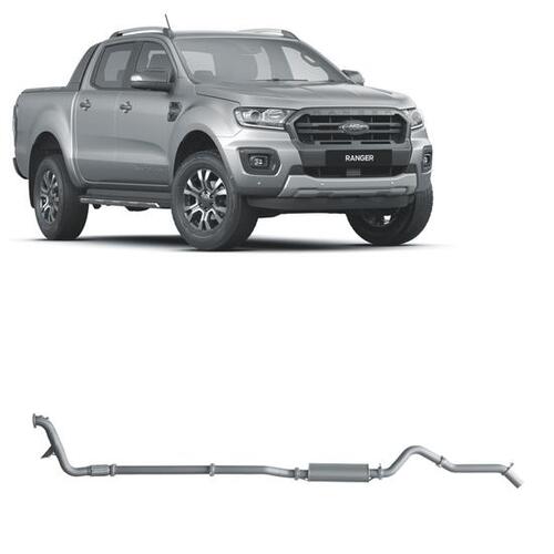 REDBACK EXTREME DUTY EXHAUST TO SUIT FORD RANGER 2.0L (PX3 2018+)