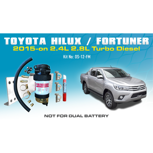 Toyota Hilux/Fortuner N80 Fuel Manager Pre-Filter Water Separator Kit - OS-12-FM