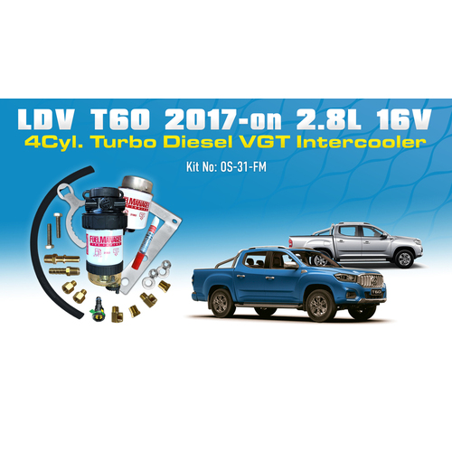 LDV T60 2.8L Fuel Manager Pre Filter Kit With Bonus WF Filter Removal Tool - OS-31-FM