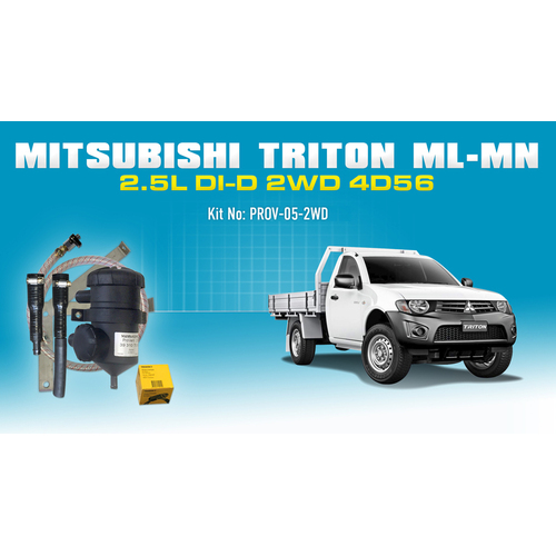 Mitsubishi Triton ML/MN 2.5L 2WD Provent Oil Catch Can Vehcile Specific Kit - OS-PROV-05-2WD
