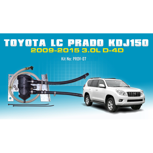 Toyota Landcruiser Prado 150/155R Provent Oil Catch Can Vehicle Specific Kit - OS-PROV-07