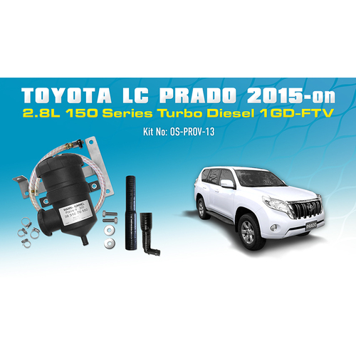Toyota Landcruiser Prado 150 Provent Oil Catch Can Kit - OS-PROV-13