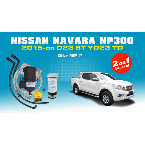 Nissan Navara NP300/D23 Provent Oil Catch Can Vehicle Specific Dual Bracket Kit - OS-PROV-17