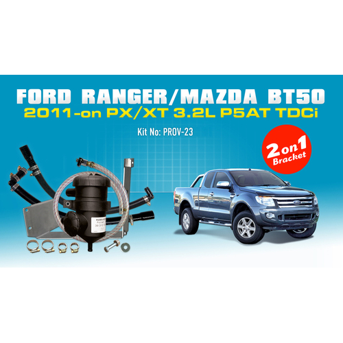 Ford Ranger PX1 2.2L/3.2L 2011-ON and Mazda BT50 Provent Dual Bracket Kit - OS-PROV-23