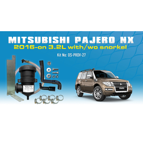 Mitsubishi Pajero NX 3.2L Provent Oil Catch Can Kit - OS-PROV-27